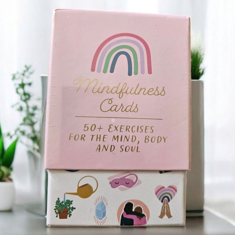 Mindfulness Cards - Pink and White
